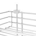 Kitchen double drawer side pull metal basket